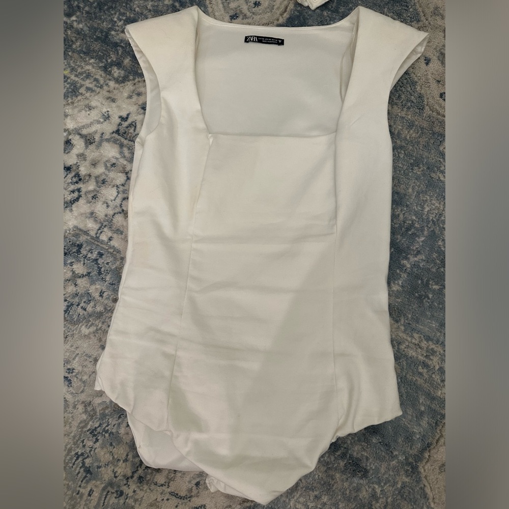 Zara square neck bodysuit